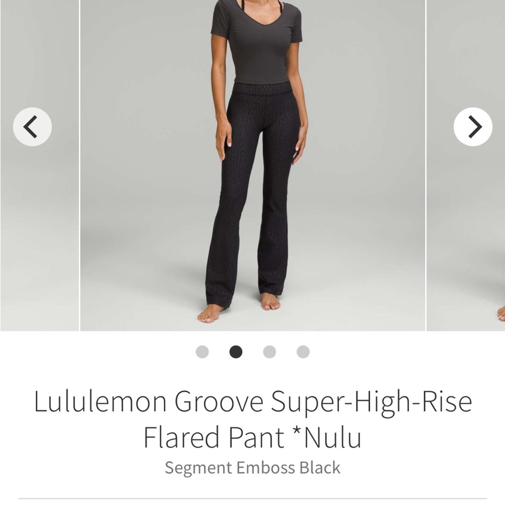 lululemon athletica Groove Black Flared Pants